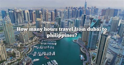 dubai to philippines time travel